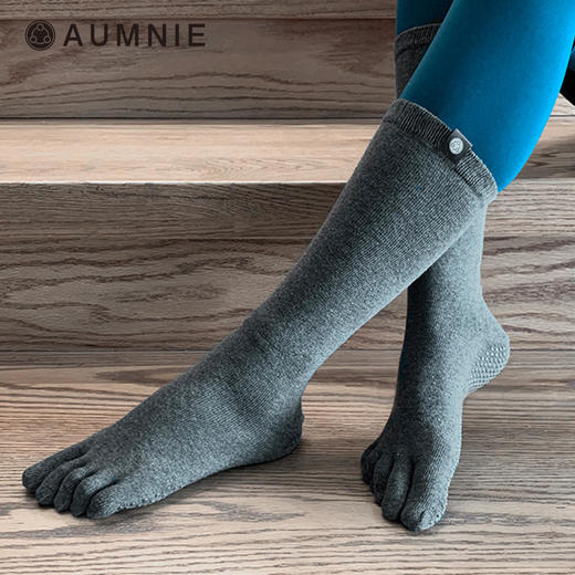 aumnie | 及膝长筒防滑专业普拉提瑜伽袜 KNEE HIGH FULL TOE YOGA SOCKS 商品图1