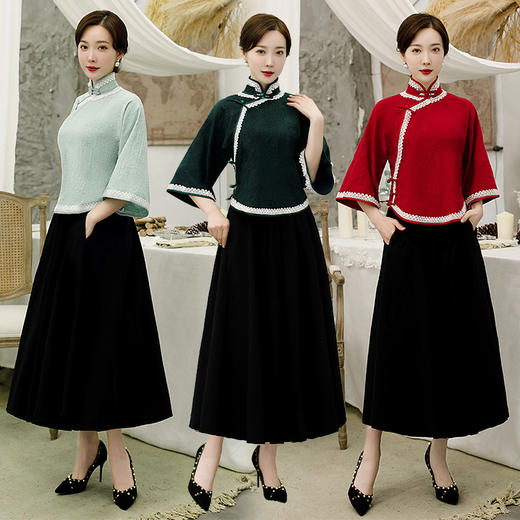 TX-19175棉麻年轻款两件套装裙 商品图0