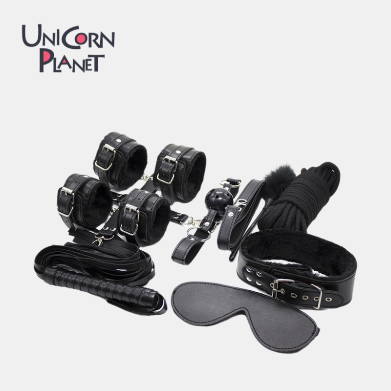 情趣束缚套装（手铐、十字架、皮鞭、颈套、口塞、绳子）（高性价比）