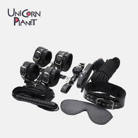 情趣束缚套装（手铐、十字架、皮鞭、颈套、口塞、绳子）（高性价比）