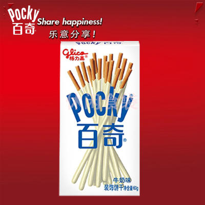 格力高百奇牛奶味装饰饼干55g 商品图0