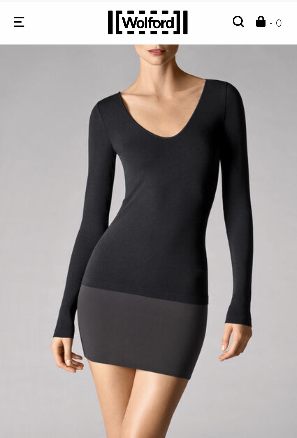 wolford 56176 V领打底上衣