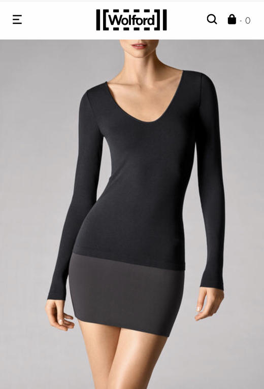 wolford 56176 V领打底上衣 商品图0
