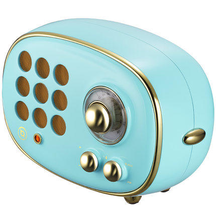 猫王收音机 PP101BU radiooo波普蓝蓝牙音箱音响复古收音机迷你家用户外小钢炮文艺抖音网红无线蓝牙音箱便携 商品图2
