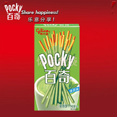 格力高百奇抹茶味装饰饼干50g 商品图0