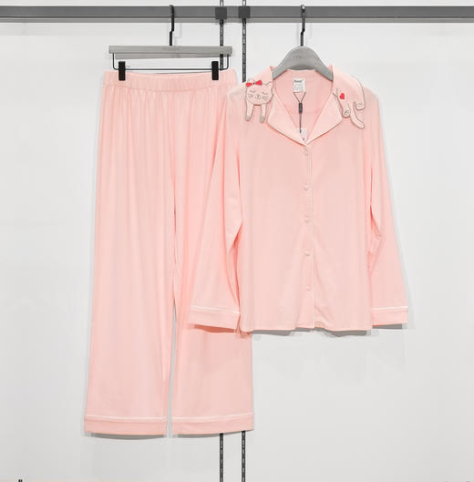 卡通刺绣女士家居服套装58385 商品图0