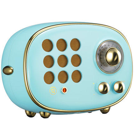 猫王收音机 PP101BU radiooo波普蓝蓝牙音箱音响复古收音机迷你家用户外小钢炮文艺抖音网红无线蓝牙音箱便携 商品图3