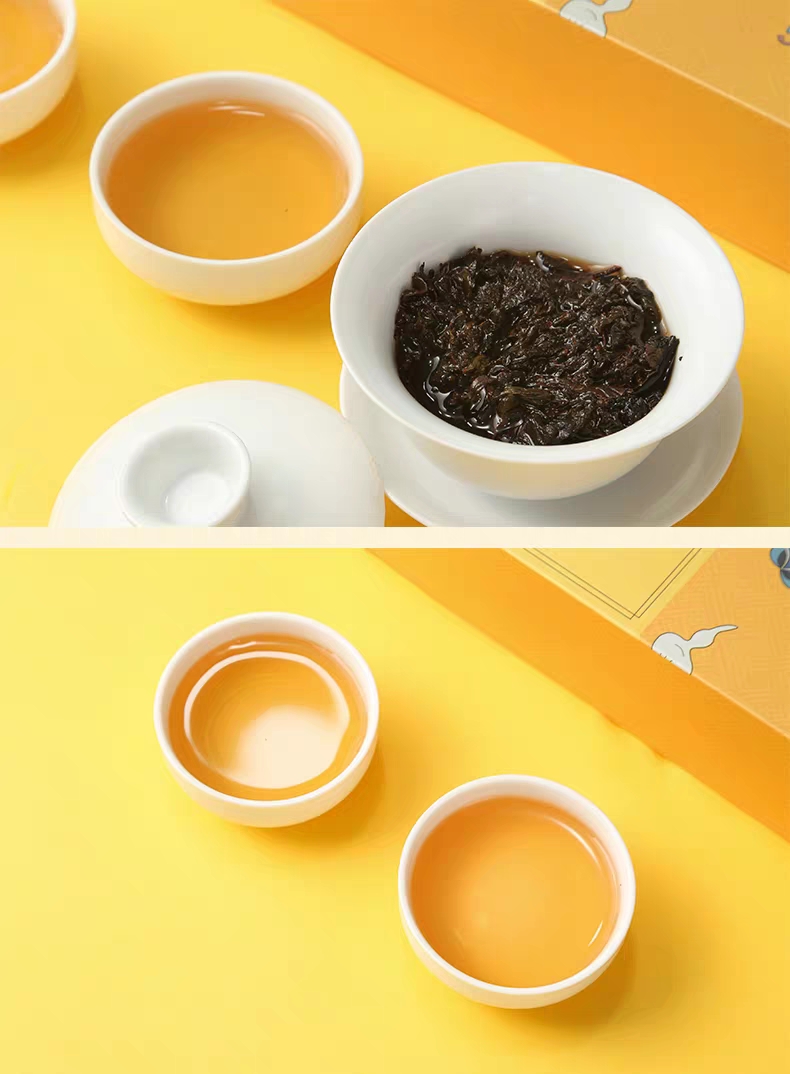 中茶牌安化黑茶故宫贡茶61小千两120g