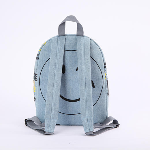 SMILEY"Game World"  SW牛仔印花双肩背包 /书包男女同款 商品图2