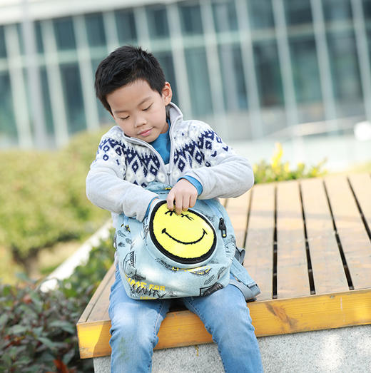 SMILEY"Game World"  SW牛仔印花双肩背包 /书包男女同款 商品图0