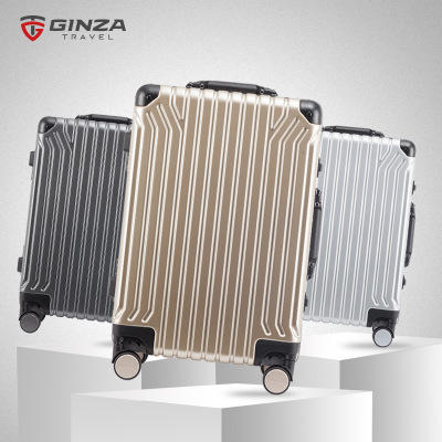 银座PC铝框旅行箱飞机轮20寸/24寸/28寸商务登机箱密码锁拉杆箱男女A-9270K 商品图3