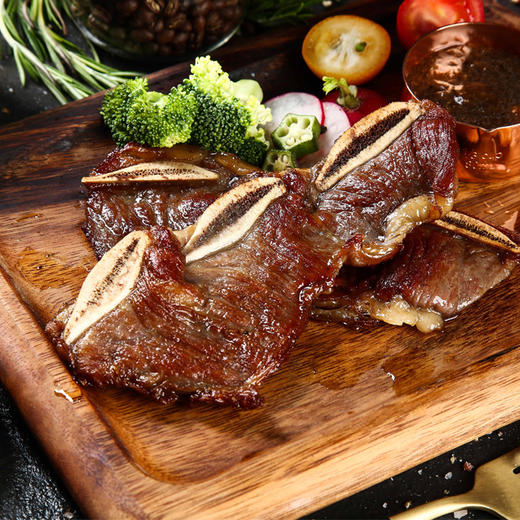 带骨牛小排10片2000g【进口原料 原肉整切调理】 商品图1