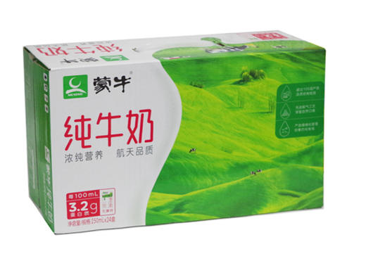 快乐周五蒙牛纯牛奶250ml24达州包邮