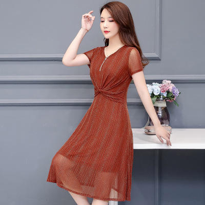 【亏本清仓】TJ 09 大码遮肚显瘦弹力韩版女名媛女人味气质收腰 商品图0