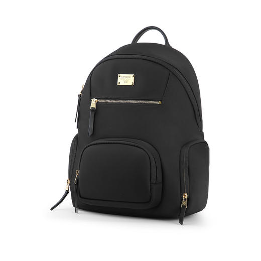 新秀丽精致典雅女士电脑双肩包，水松底尼龙面料，挺括有型TT8 商品图0