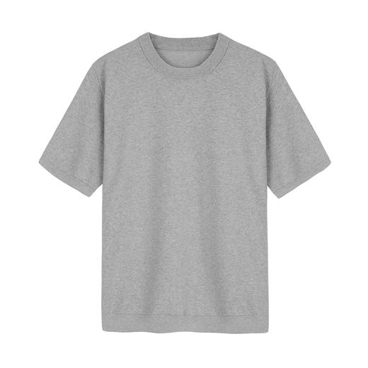 墨麦客男装2020夏季新款圆领针织t恤男士情侣休闲短袖体恤衫7716 商品图3