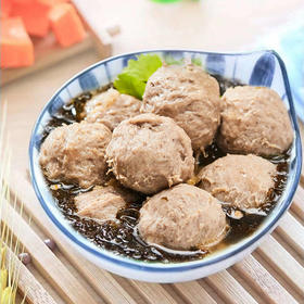 【 京东快递】牛丸爷 正宗潮汕纯牛肉丸牛筋丸组合 手工捶打 Q弹爽口 传承美味 500g/份