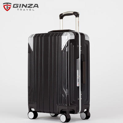 银座高档防刮铝框拉杆箱飞机轮24寸密码锁28寸行李箱20寸登机旅行箱 A-9268K 商品图5