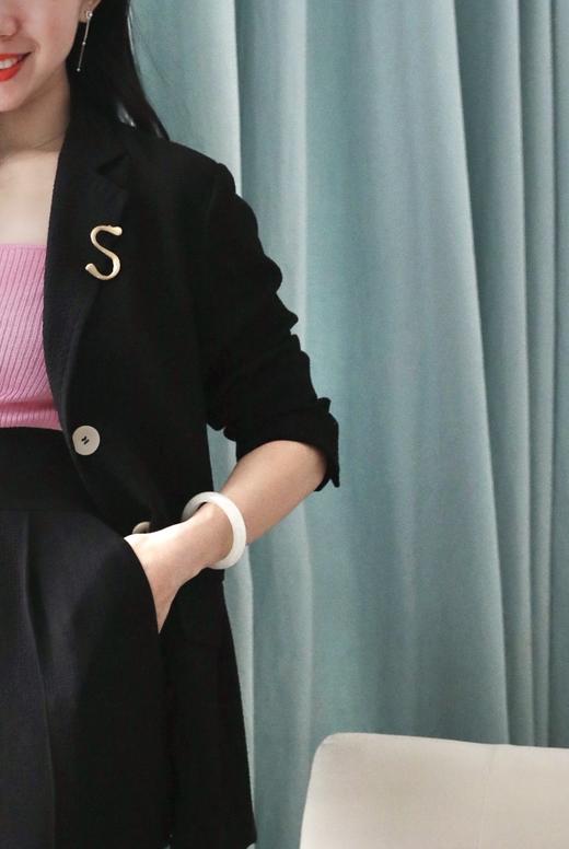 生日礼物专区·私席定制两用黄铜S链/胸针（随单发） 商品图1