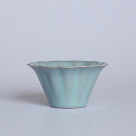 「茶器」十二莲瓣杯 汝窑