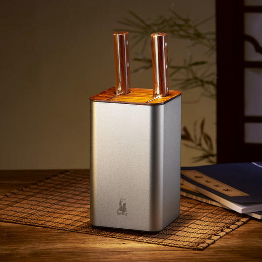 【拿铁铁器 | 手工锻打中华家刀】和系列 H3 · 六六大顺刀具六件套 （经典款） 商品图2