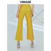 vimage纬漫纪夏季九分裤雪纺微喇裤高腰时尚休闲裤女百搭V1105720 商品缩略图3