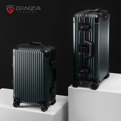 银座全铝镁合金拉杆箱20寸商务行李箱金属铝框旅行箱男AL-0020K 商品图4