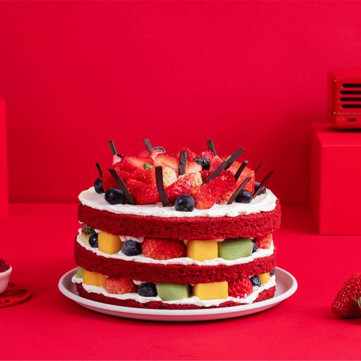 草莓红丝绒，可选1/2/3磅（广州) 商品图1