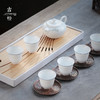 【茶杯/品茗杯】彼岸花开/玉兰杯子母线单杯6入 白瓷留香杯主人杯功夫茶杯陶瓷品茗杯小单杯手工杯垫套装品茶手绘 商品缩略图2