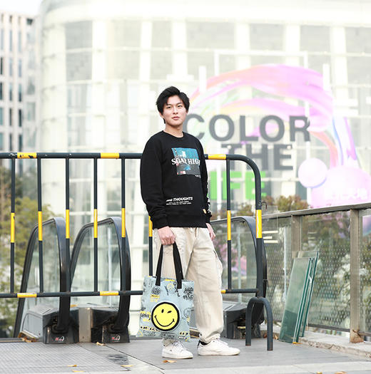 英国SMILEY WORLD 牛仔双面托特包 商品图6