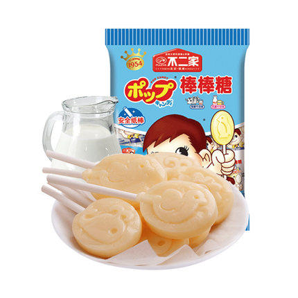 不二家牛奶+乳酸菌、益生菌棒棒糖46g 商品图1