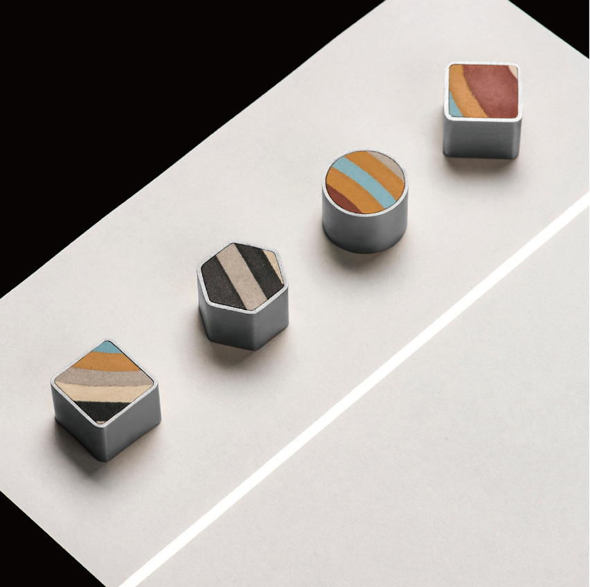 见南花|cixi铝制磁吸 冰箱贴 手工水泥花砖原创设计 可定制 礼品礼物