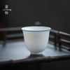 【茶杯/品茗杯】彼岸花开/玉兰杯子母线单杯6入 白瓷留香杯主人杯功夫茶杯陶瓷品茗杯小单杯手工杯垫套装品茶手绘 商品缩略图3
