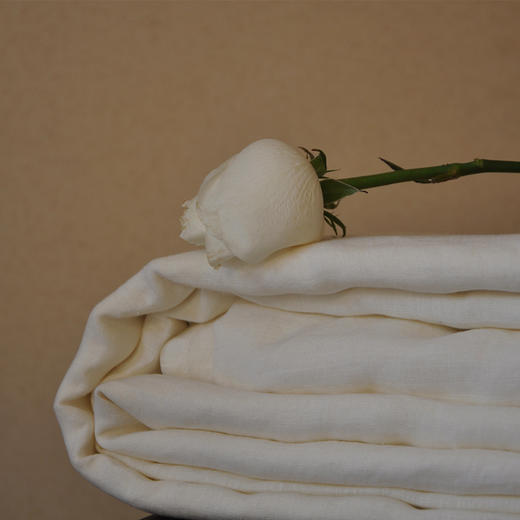 大麻床品四件套【荼白】 商品图0