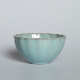 「茶器」 徐瑞鸿 汝窑 十六莲瓣杯