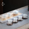 【茶杯/品茗杯】彼岸花开/玉兰杯子母线单杯6入 白瓷留香杯主人杯功夫茶杯陶瓷品茗杯小单杯手工杯垫套装品茶手绘 商品缩略图1