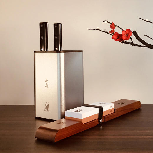 【拿铁铁器 | 手工锻打中华家刀】和系列 H4 · 六六大顺刀具六件套 （尊贵款） 商品图0