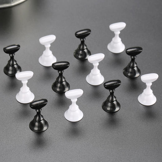 纳薇 美甲练习甲片莲花座展示架棋盘格 商品图3