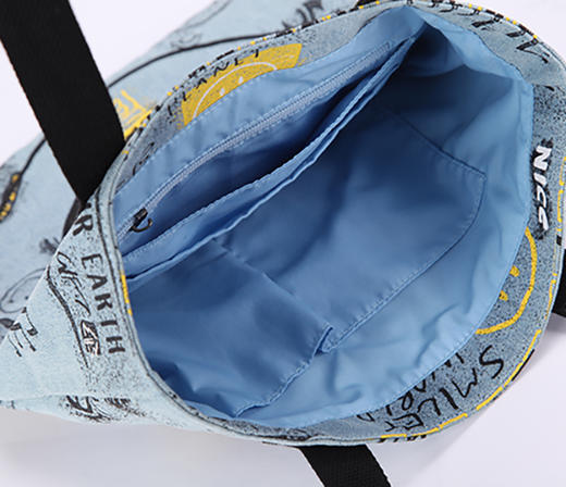 英国SMILEY WORLD 牛仔双面托特包 商品图4