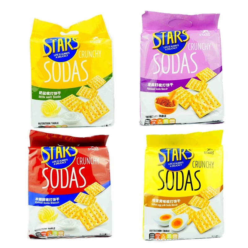 众星（红色）木糖醇梳打饼干4897046715830 1*12