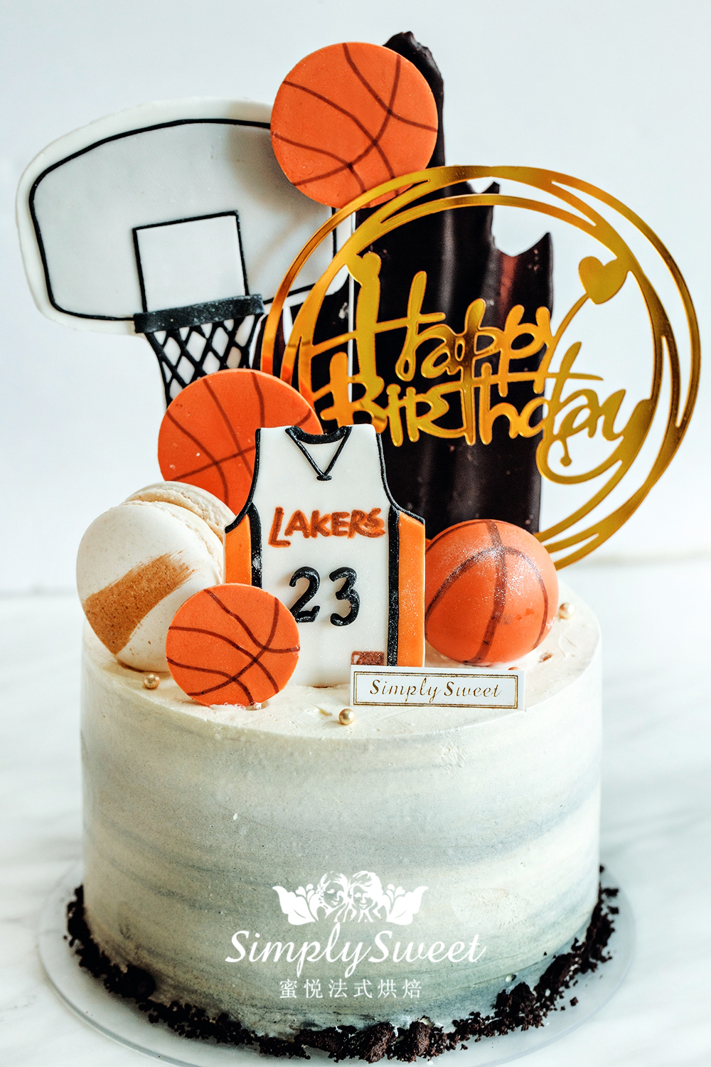 篮球定制主题蛋糕（提早3天预定）