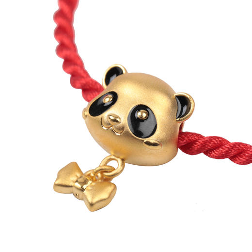 熊猫硬金转运珠蝴蝶结版