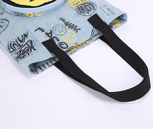 英国SMILEY WORLD 牛仔双面托特包 商品图3