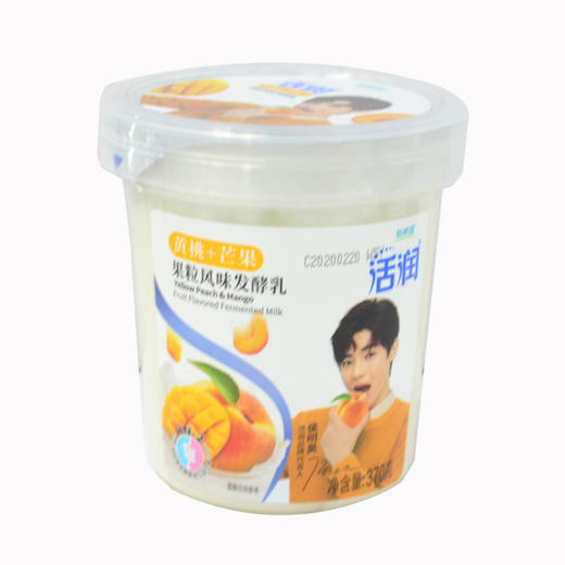 新希望天香活润黄桃芒果果粒风味酸牛奶370g 商品图0
