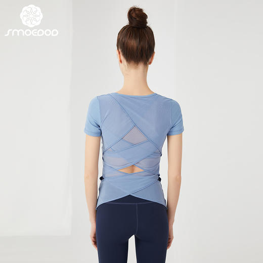 【100元任选4件】水沐伊朵瑜伽服短袖5318（清仓产品，收货7天内支持调换、不退款） 商品图4