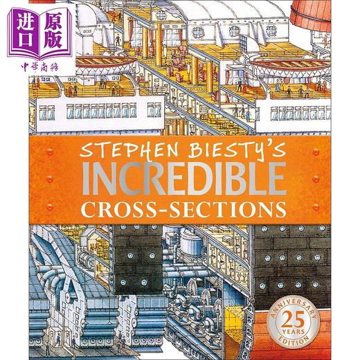 【中商原版】不可思议的大剖面（25周年版）英文原版 DK-Stephen Biesty's Incredible Cross-Sections 商品图1