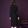 WXY-2017新款修身收腰长袖大牌长款显瘦洋气优雅连衣裙 商品缩略图1