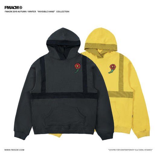 FMACM 针织面料罗纹拼接连帽卫衣 FM19AW3A-WY1923 商品图2