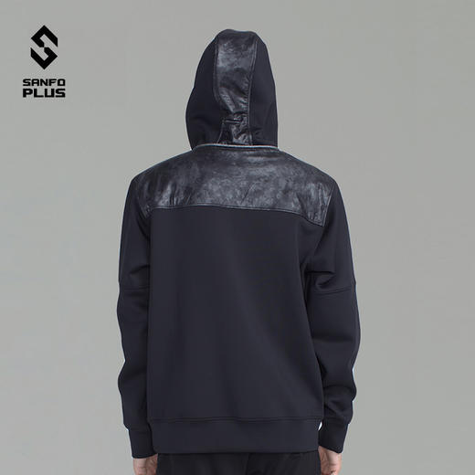 SANFO PLUS SJC-19073 流星连帽卫衣 男女同款帽衫 商品图2