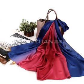 真丝天蚕缎渐变长巾 HA4679